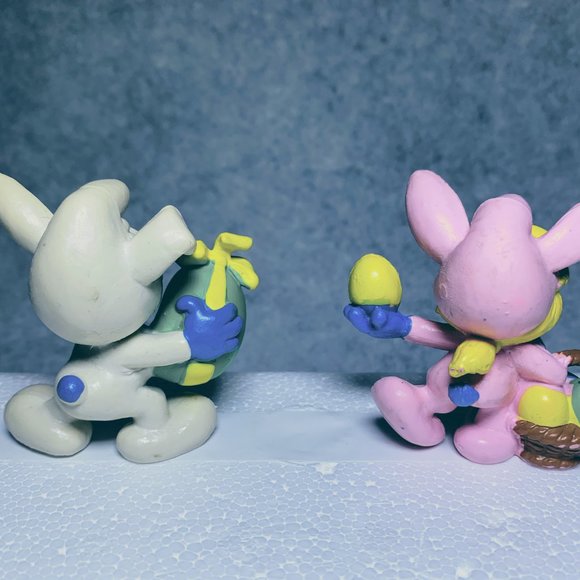 Easter Collection Unique Set of 2 Smurf Figures Peyo Schleich Smurfs toy - Picture 3 of 5
